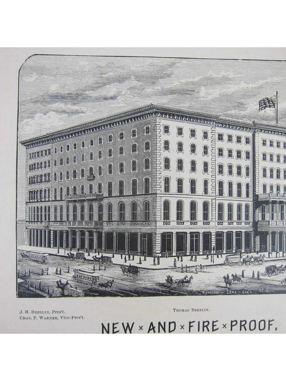 1880s New York Lake Erie & Western Railroad, The Southern St. Louis Advertising